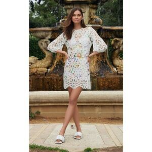 NWT JOHNNY WAS LISETTA LACE MINI DRESS - NWT - $538 MSRP